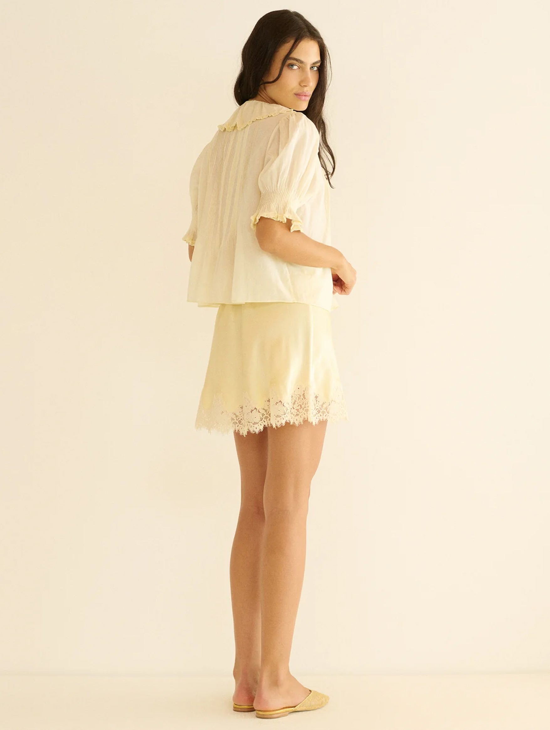 Henri Top in Creme Citron