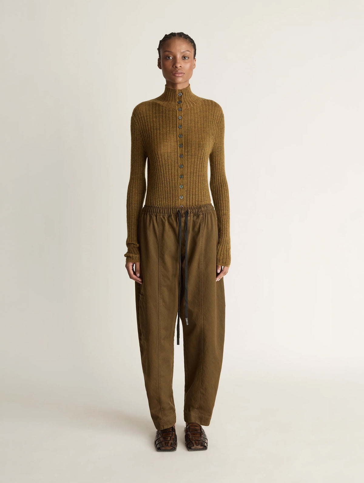 Harper Drill Pant in Khaki