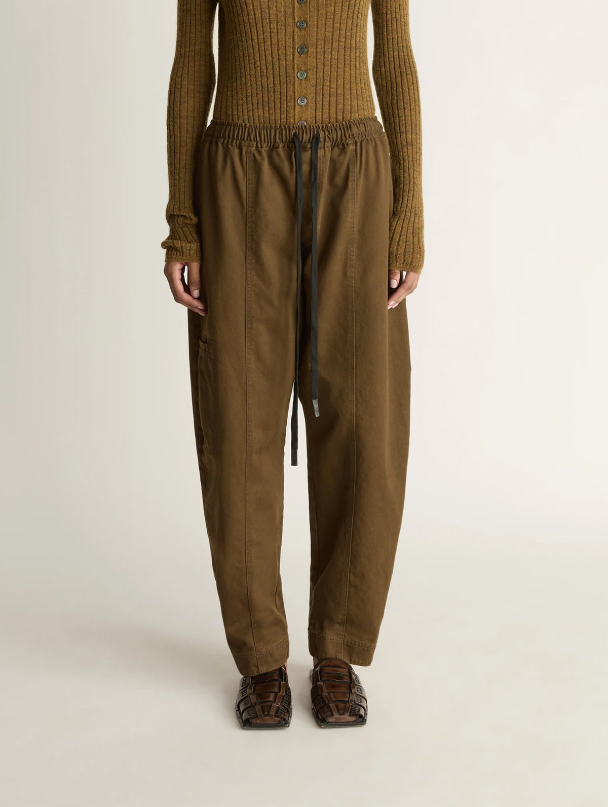 Harper Drill Pant in Khaki