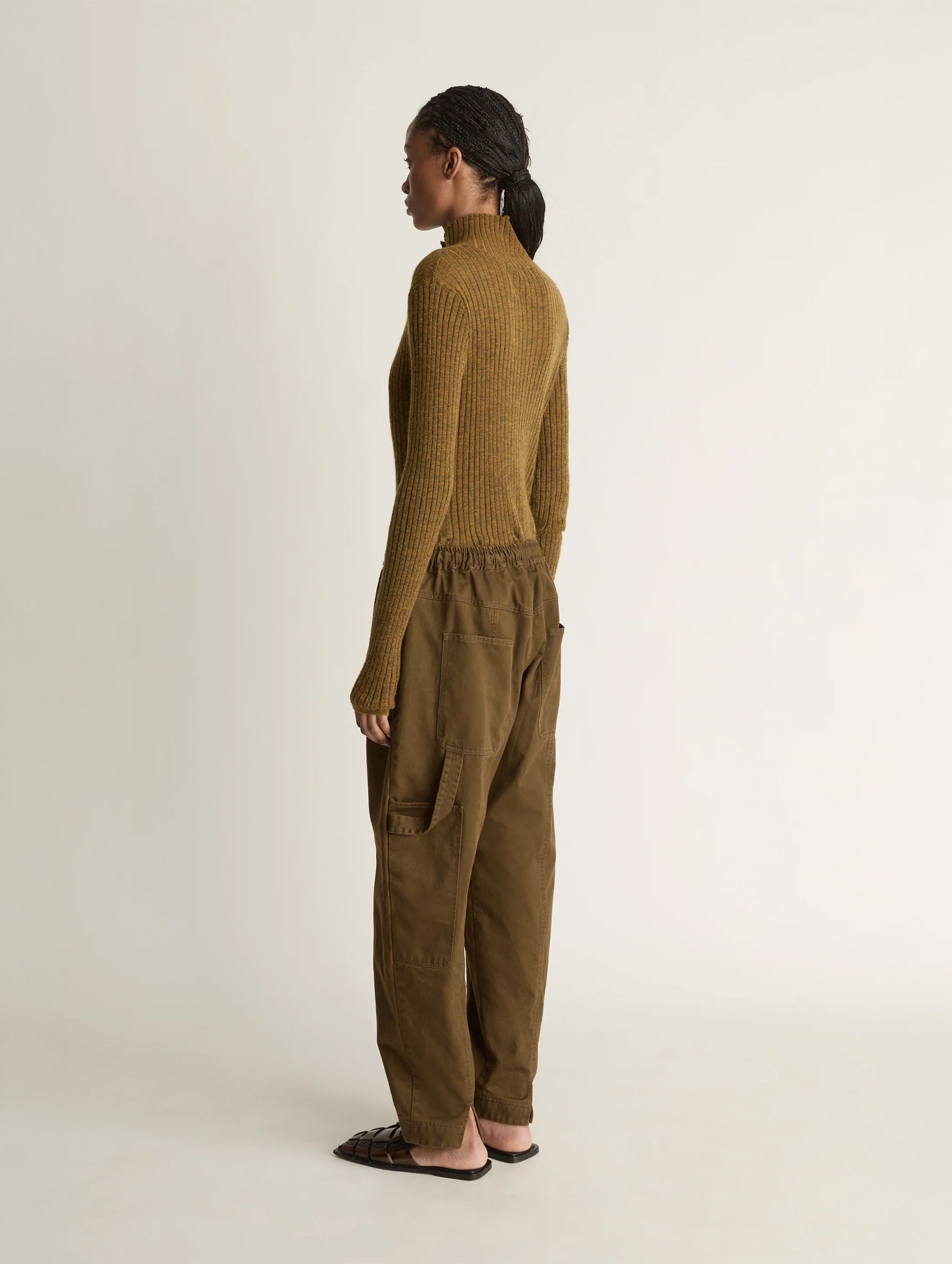 Harper Drill Pant in Khaki