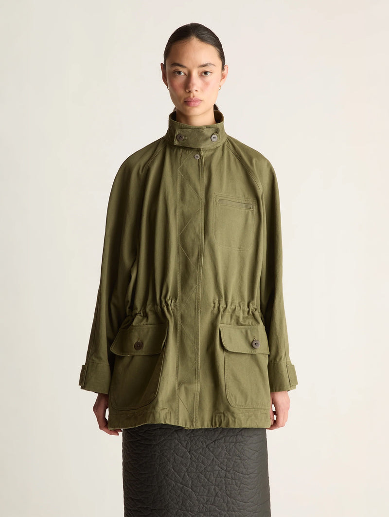 Harper Drill Utility Jacket in Fatigue