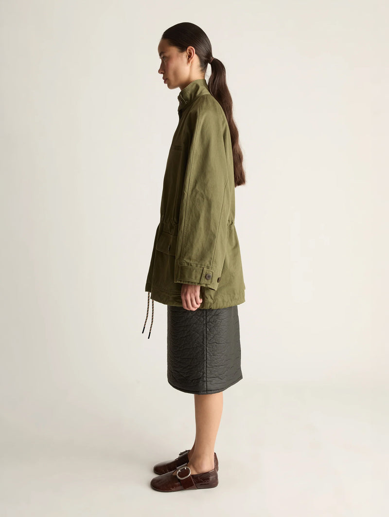 Harper Drill Utility Jacket in Fatigue