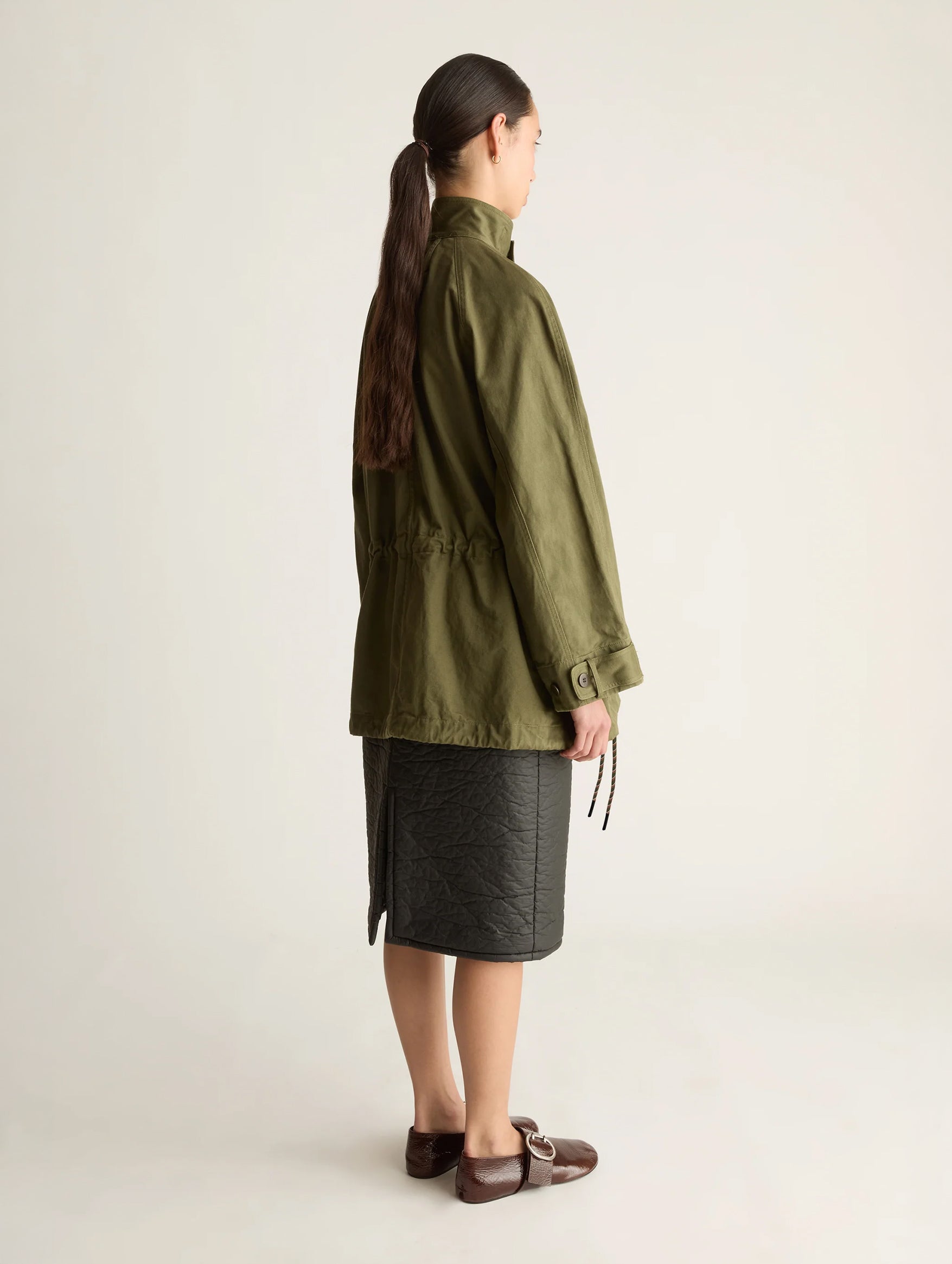 Harper Drill Utility Jacket in Fatigue