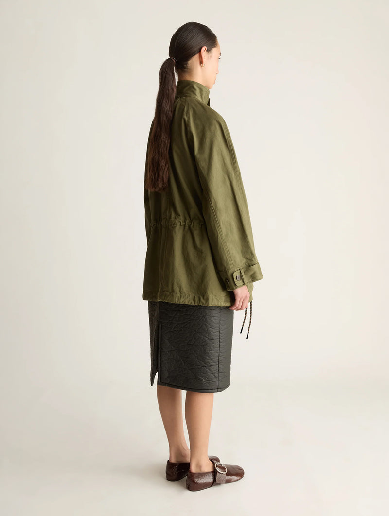 Harper Drill Utility Jacket in Fatigue
