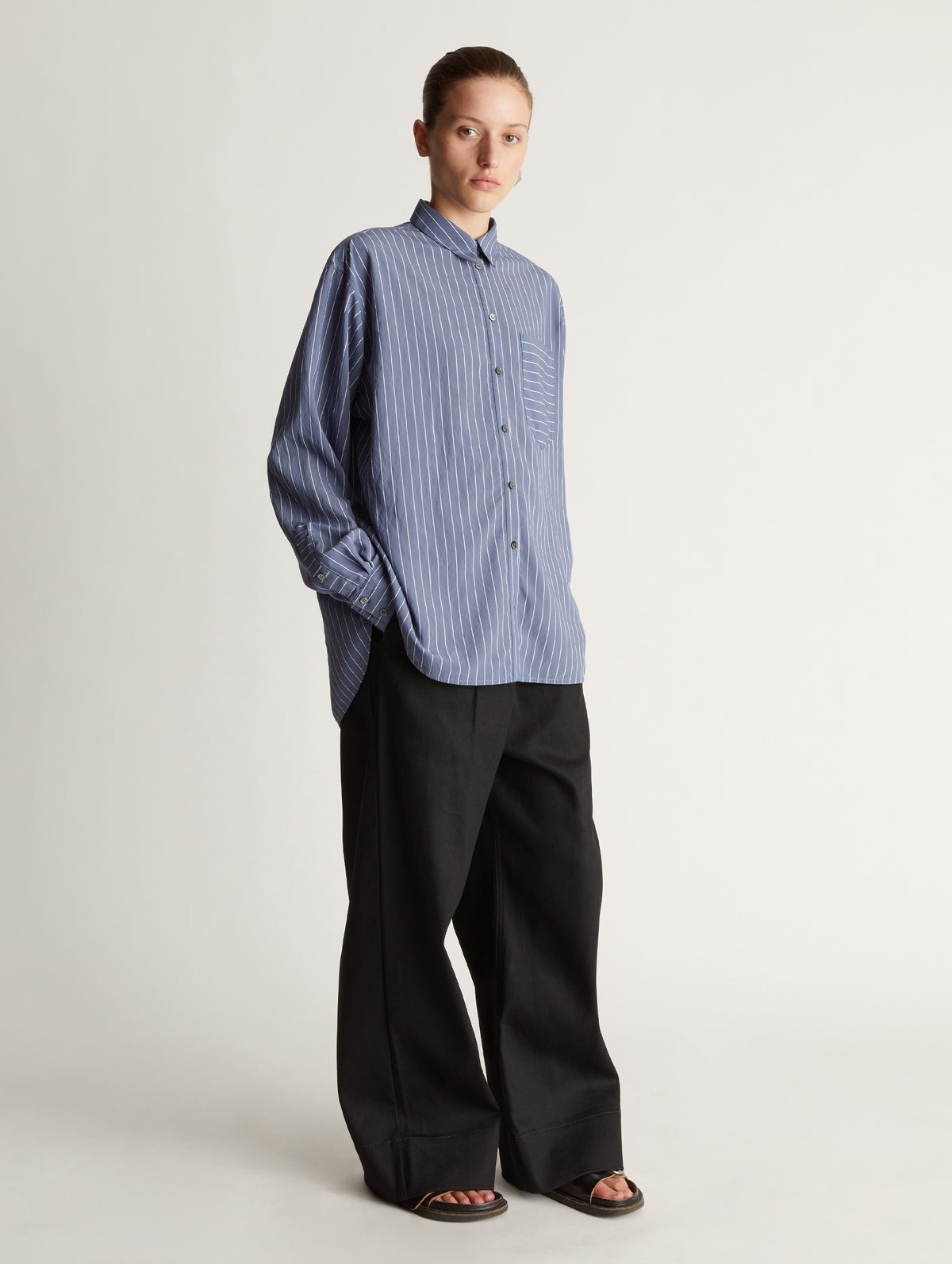 Heath Shirt in Blue Stripe