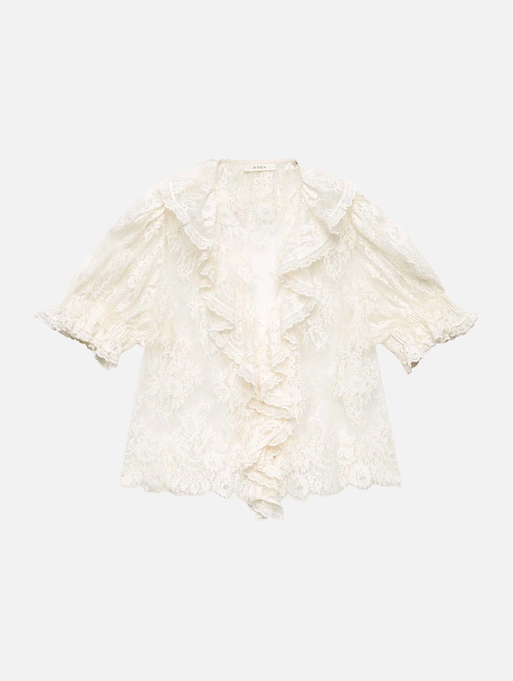 Henri Lace Top in Sea Salt