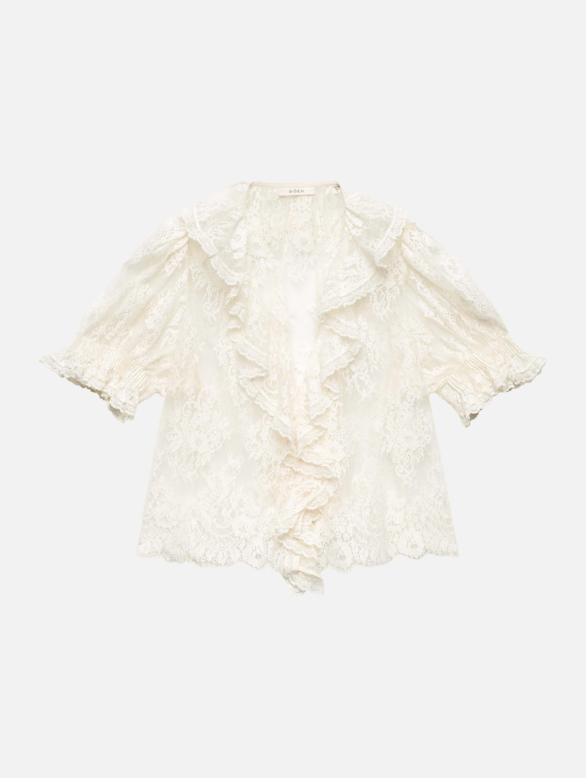 Henri Lace Top in Sea Salt