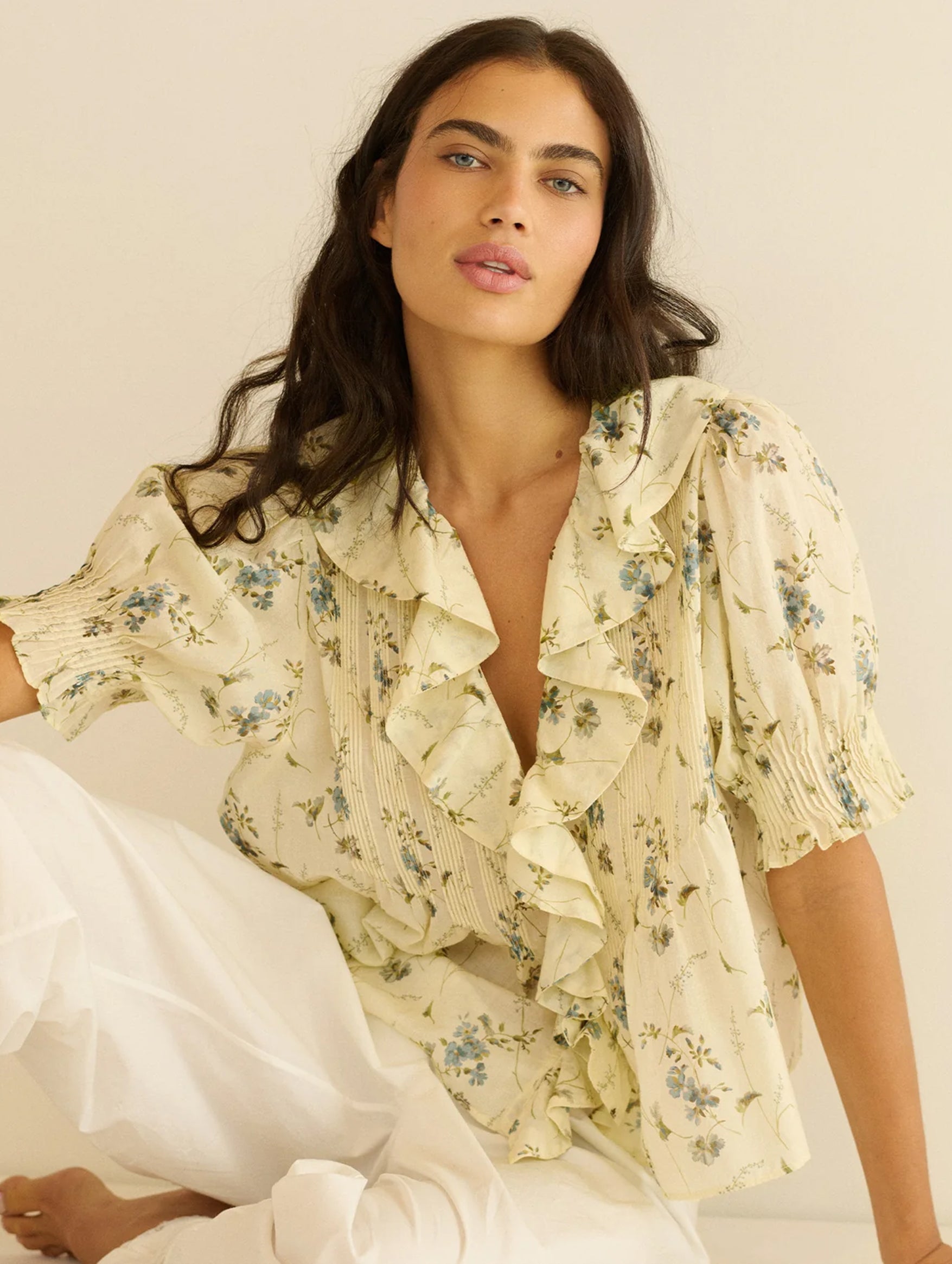Henri Top in Sunshine Prairie Rose