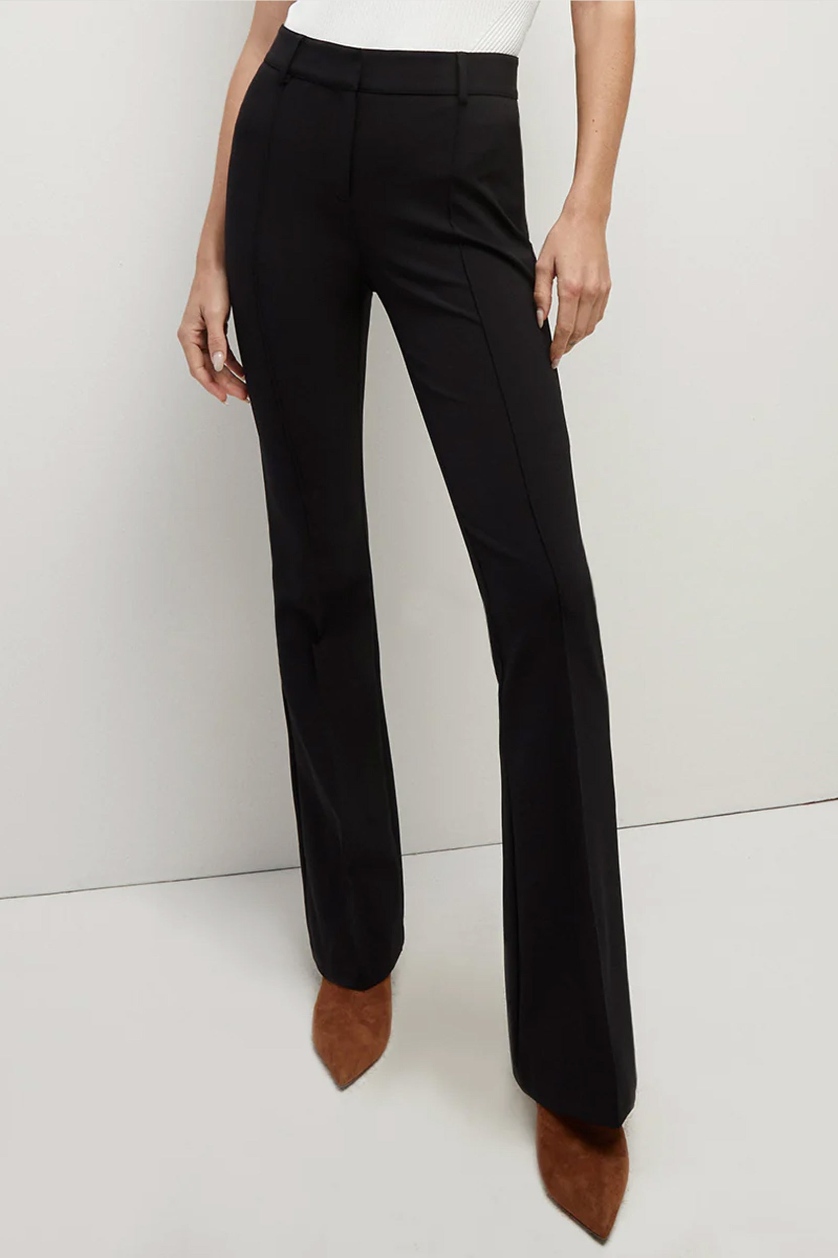 Hibiscus Scuba Pant in Black