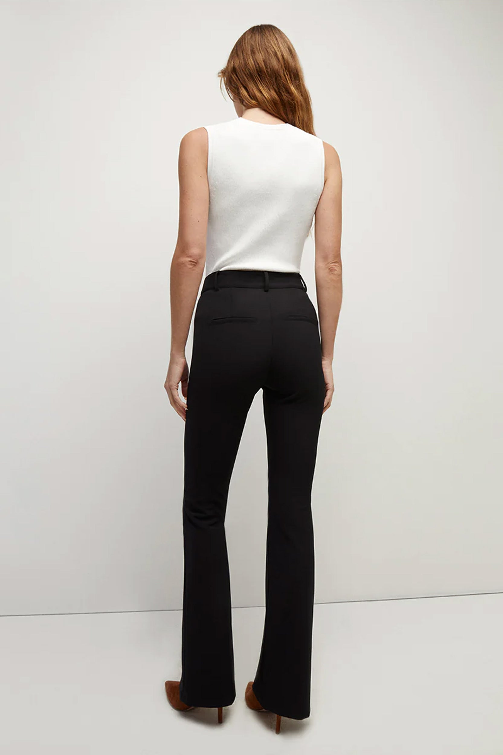 Hibiscus Scuba Pant in Black