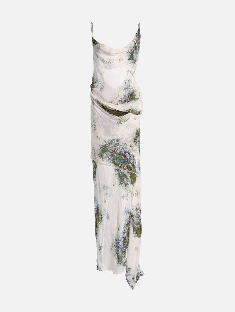 Hip Slip Dress in Absence Print