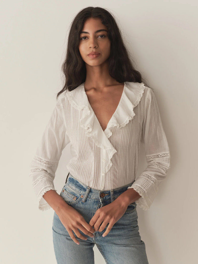 Huguette Top in Salt