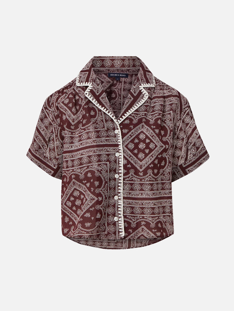 Ilene Top in Raisin Dove