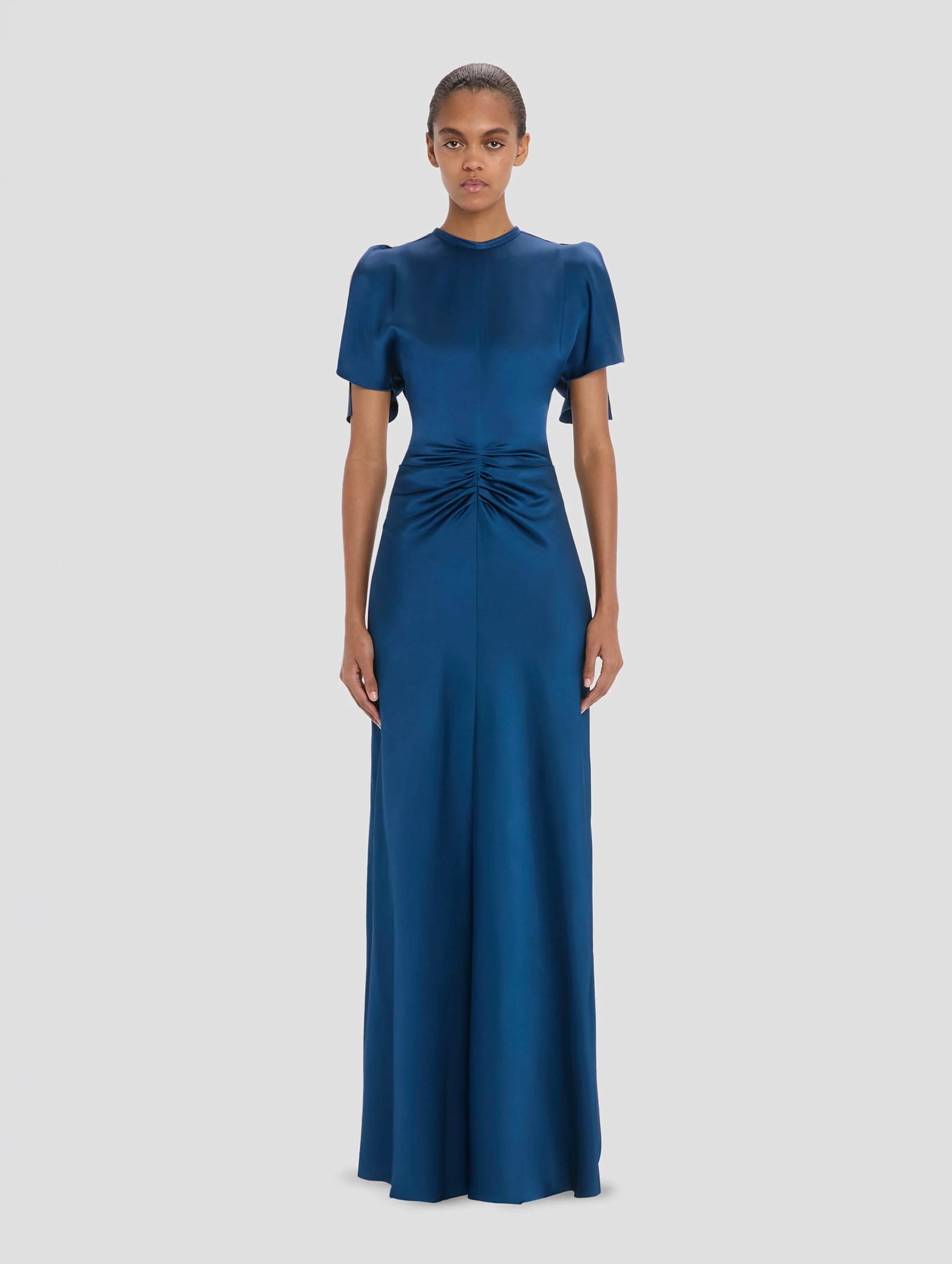 Isabella Gown in Dark Ocean