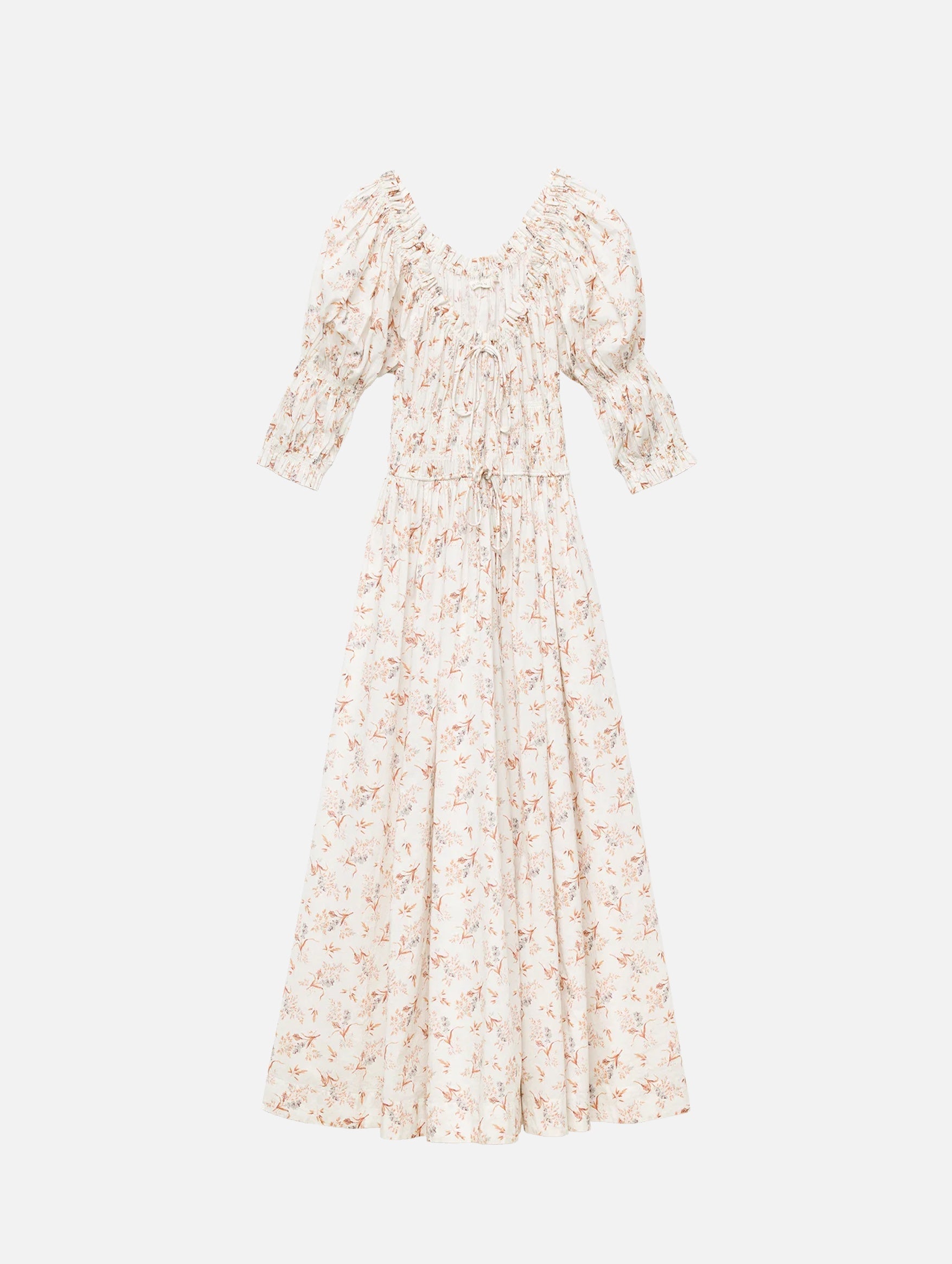 Ischia Dress in Crème Windswept Meadow