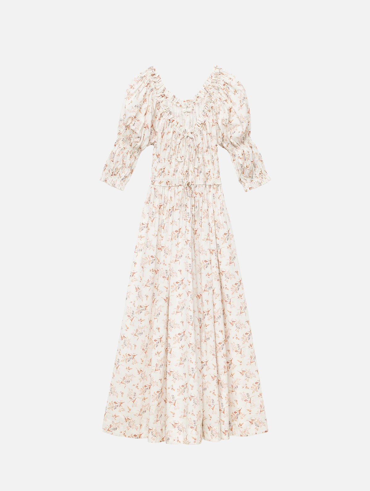 Ischia Dress in Crème Windswept Meadow
