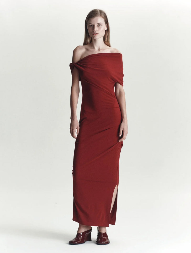 Ida Dress in Rhubarb