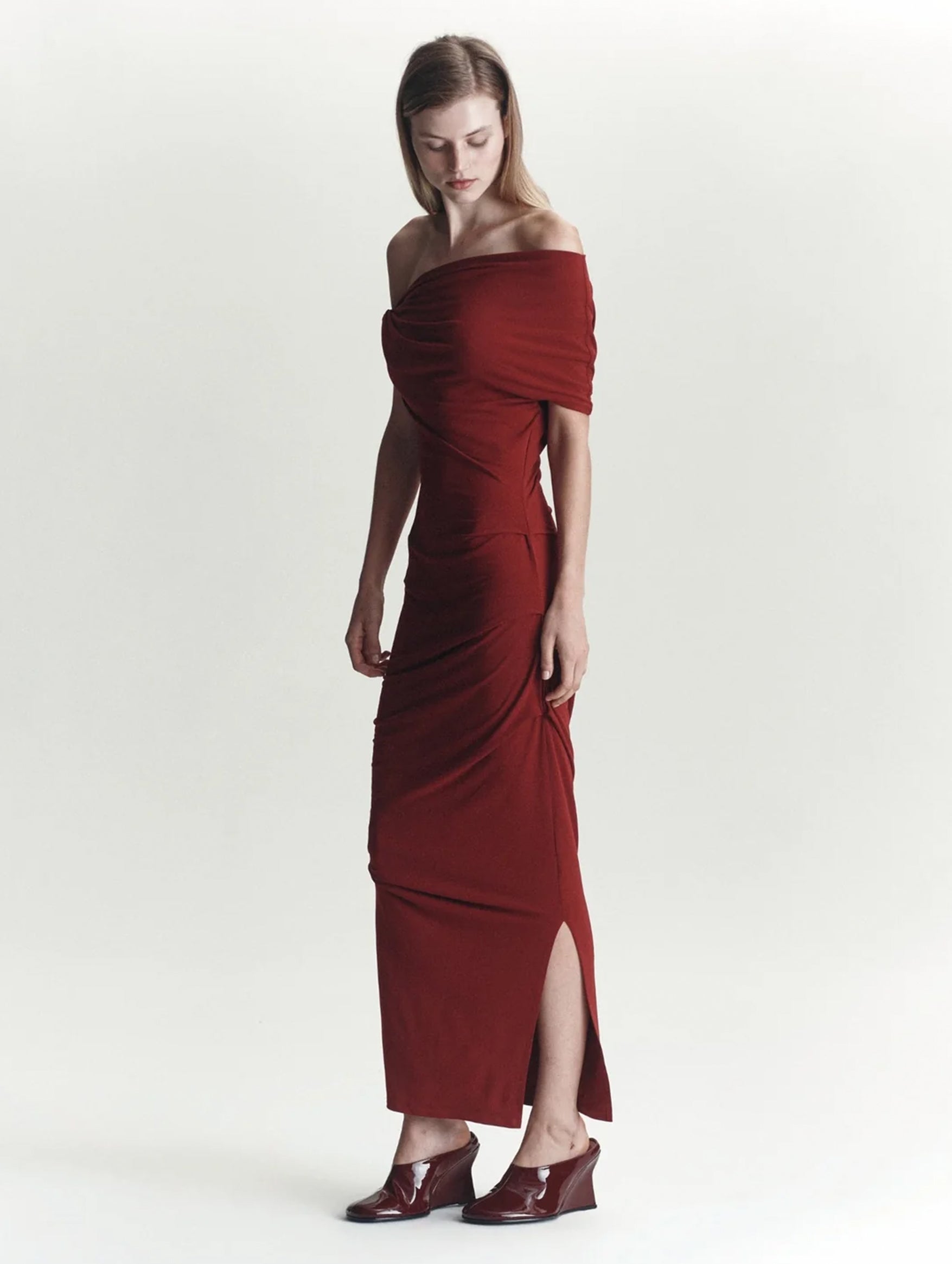 Ida Dress in Rhubarb