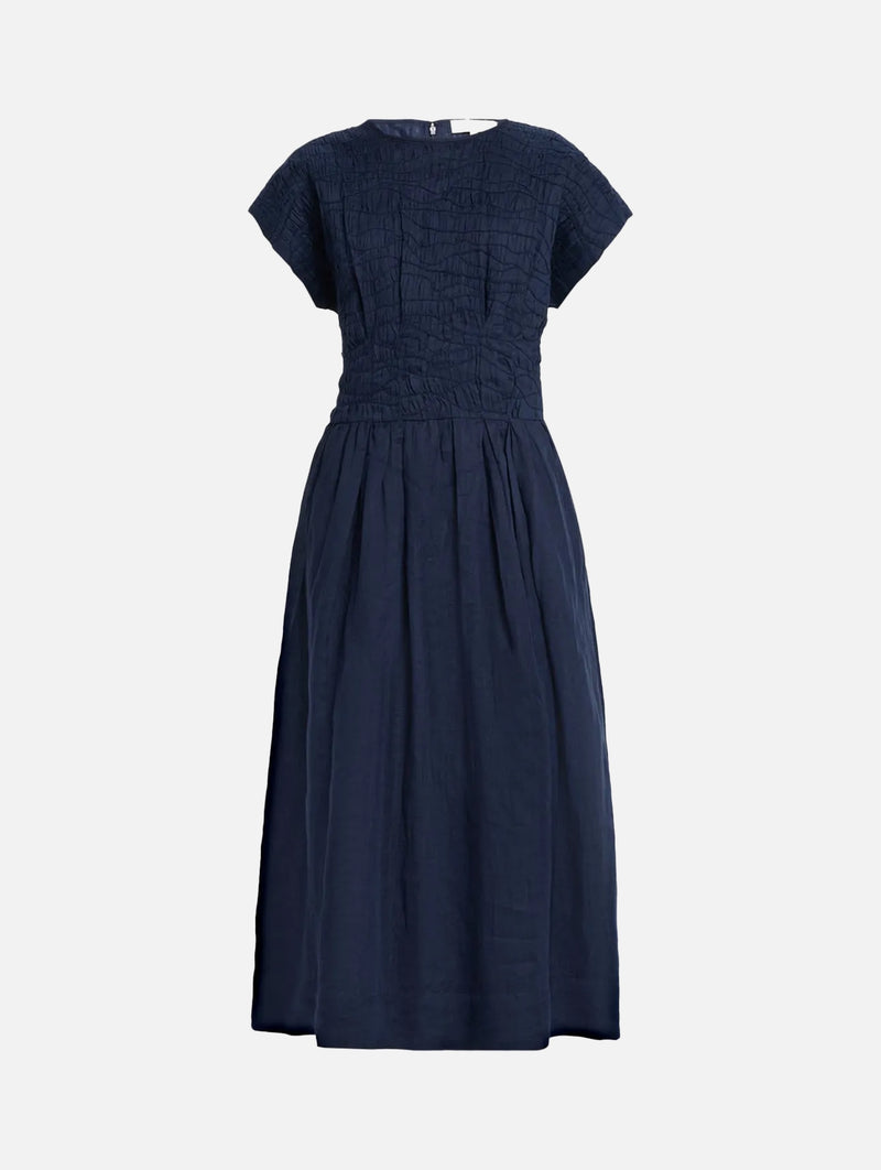 Imogen Midi Dress in Navy