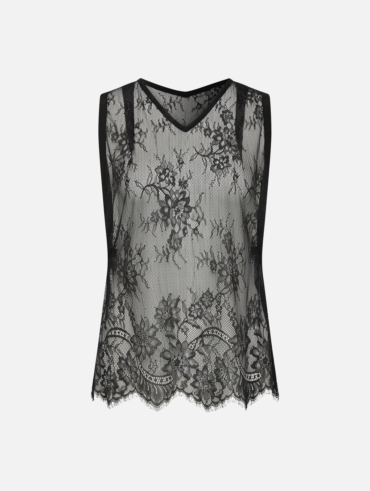Ingrid Lace Top in Black