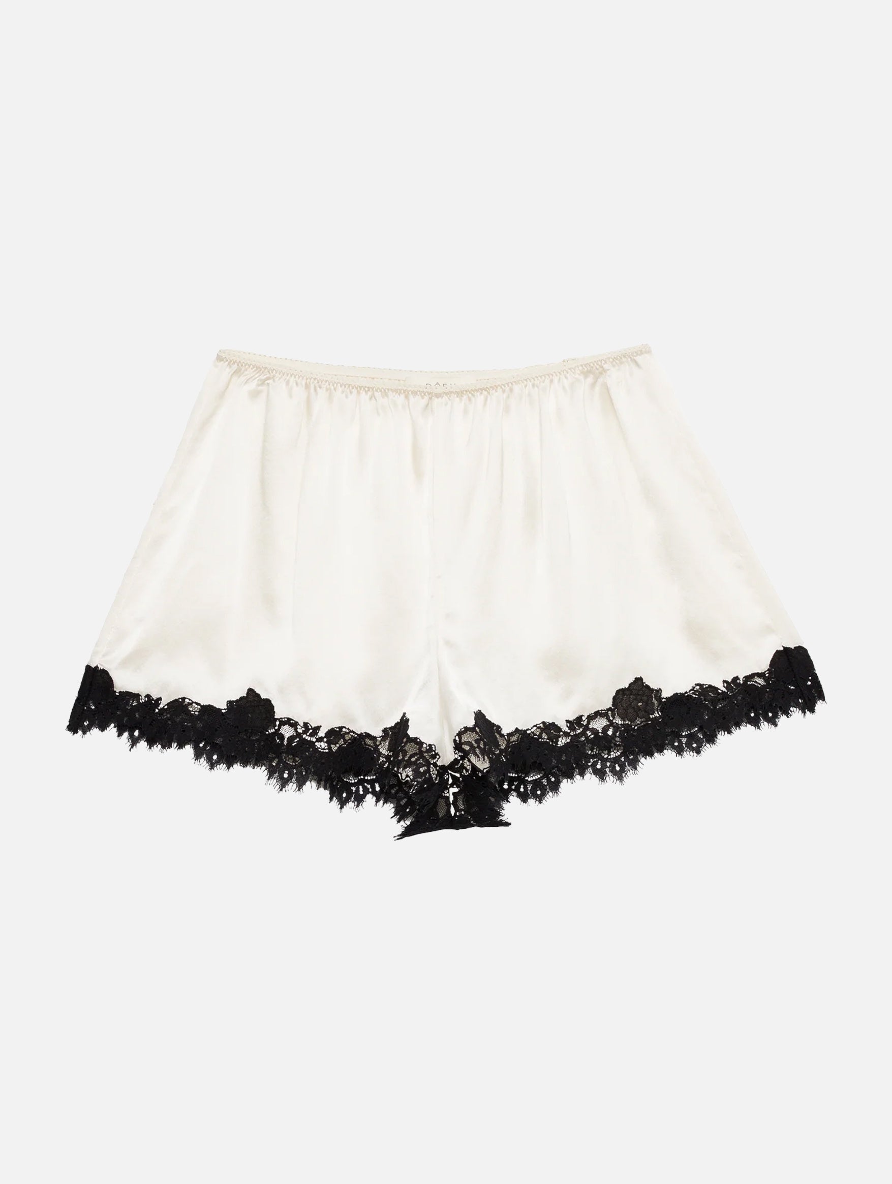 Iona Silk Short Short in Sea Salt Et Noir