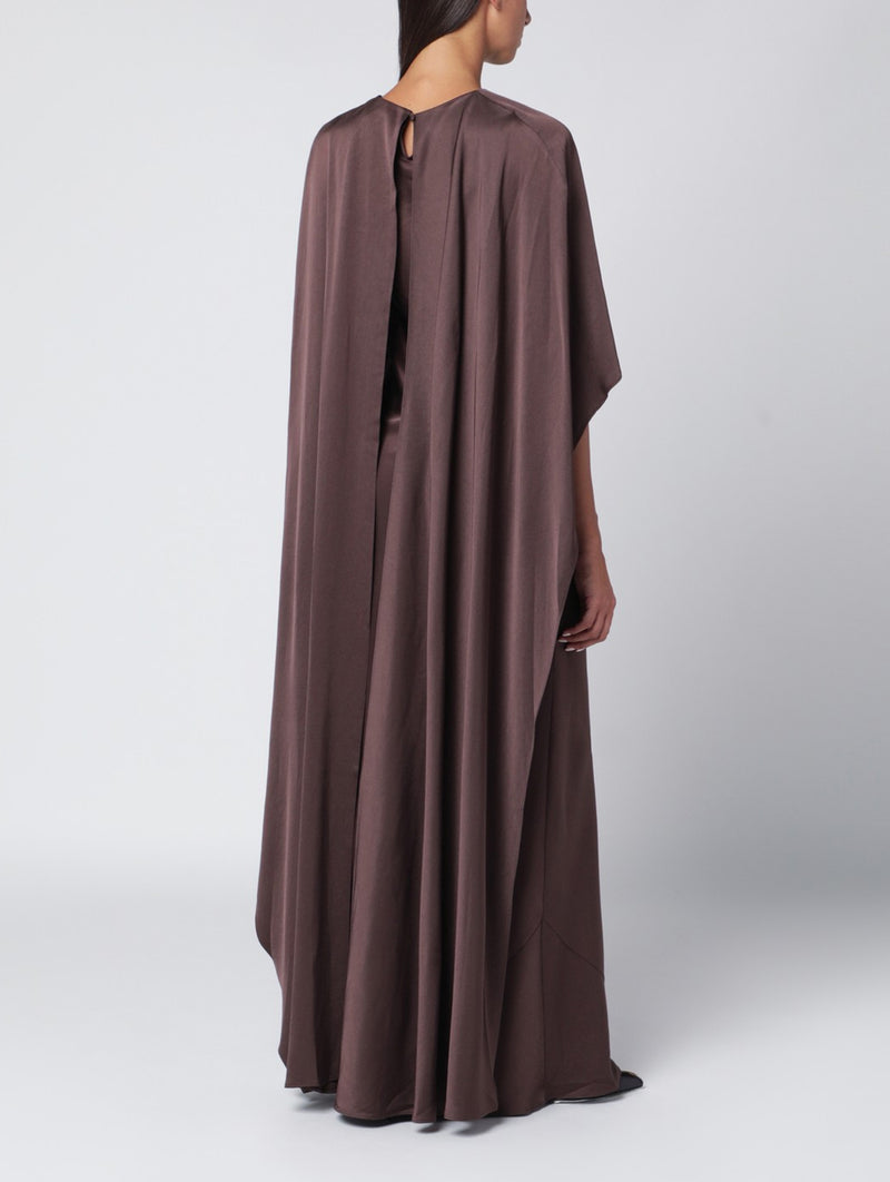 Izel Cape Gown in Chocolate