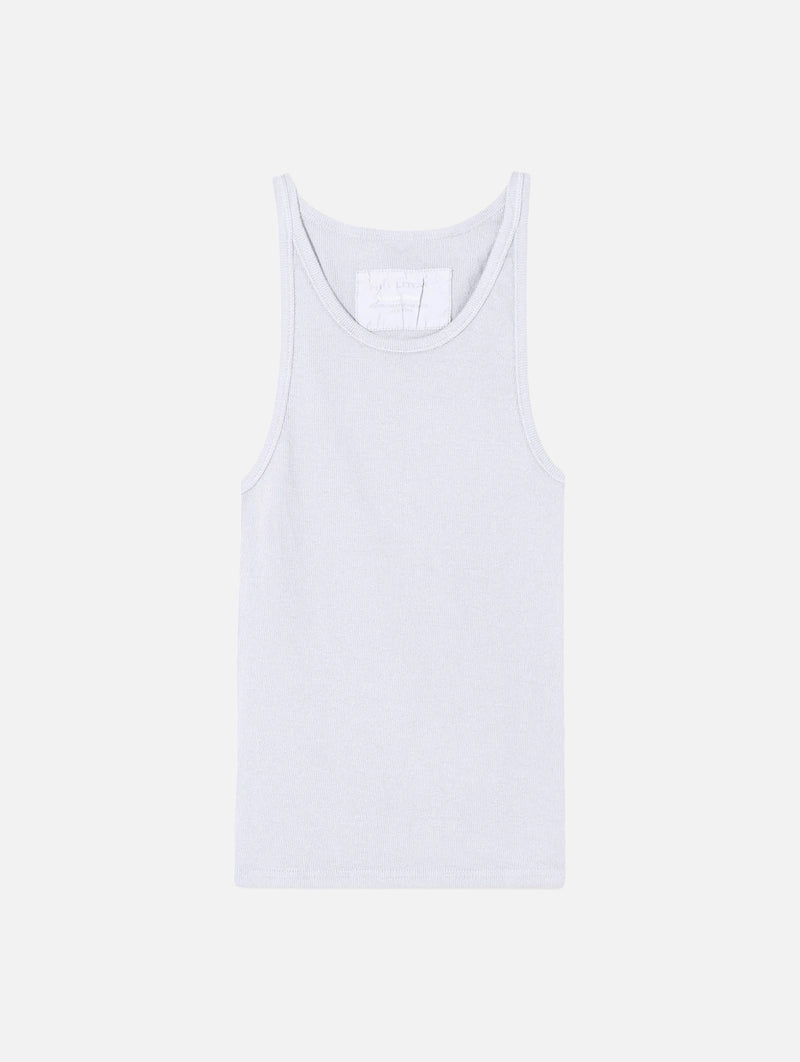 Jennifer Rib Tank in White