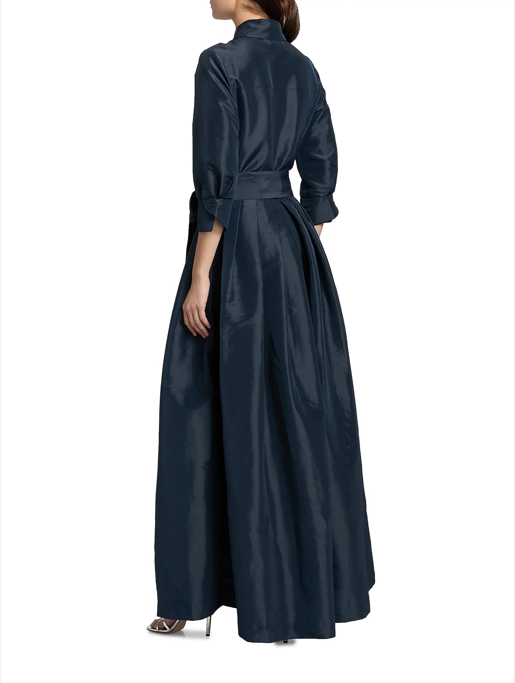 Julip Belted Gown in Midnight