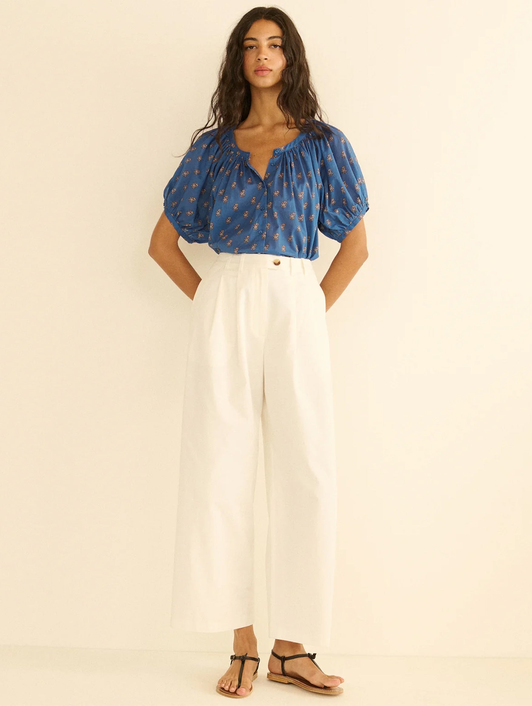 June Top in Eartha Paisley
