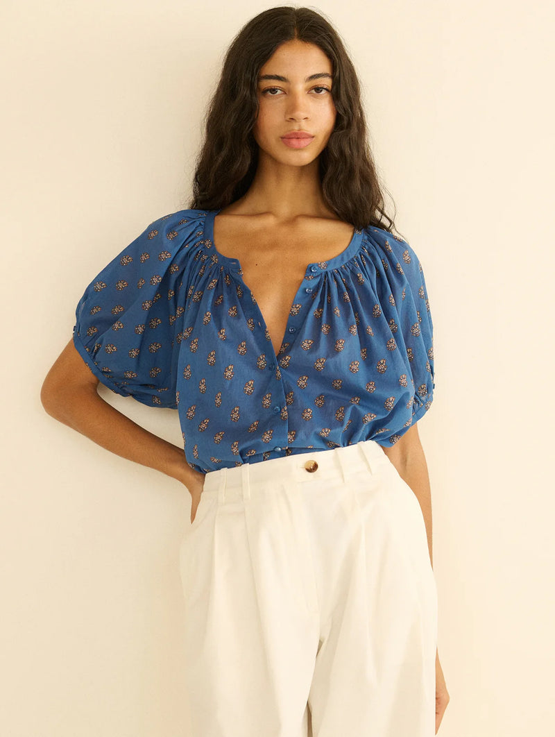 June Top in Eartha Paisley