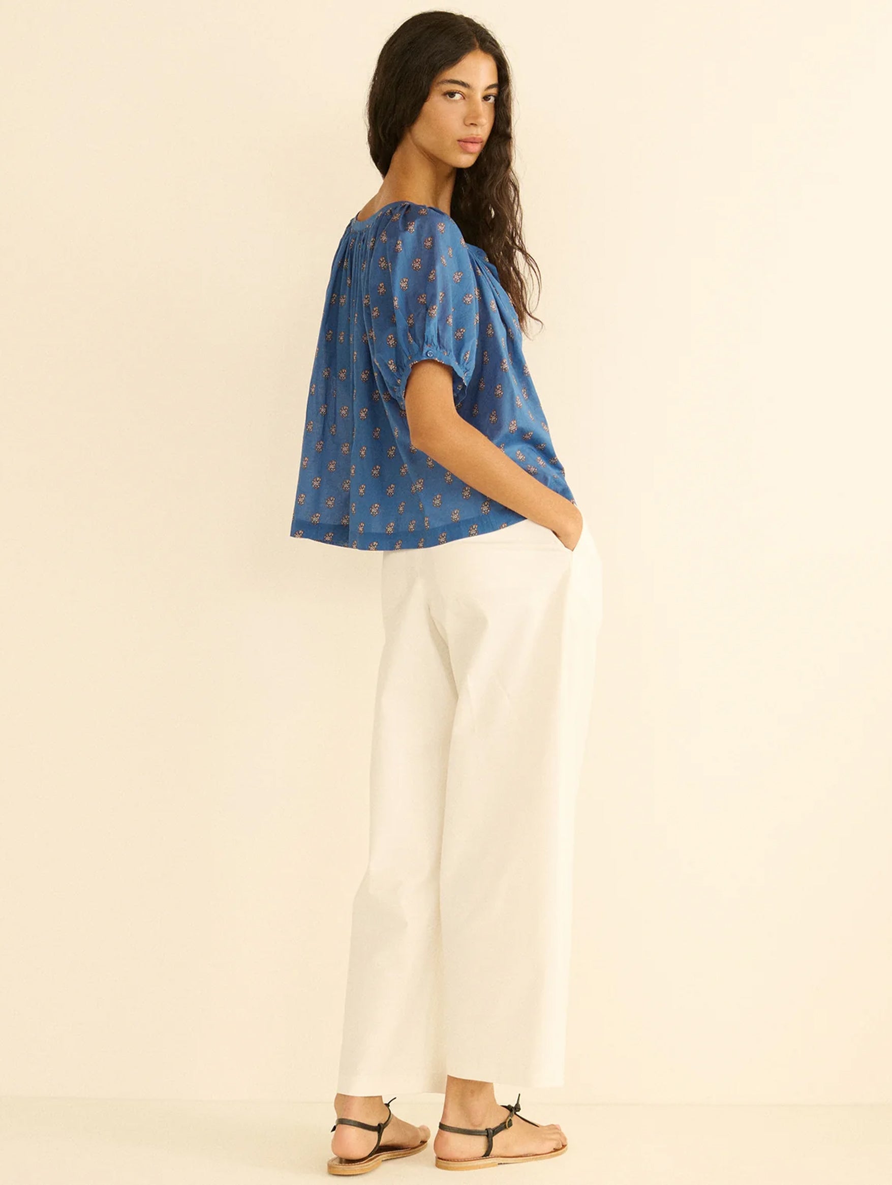 June Top in Eartha Paisley