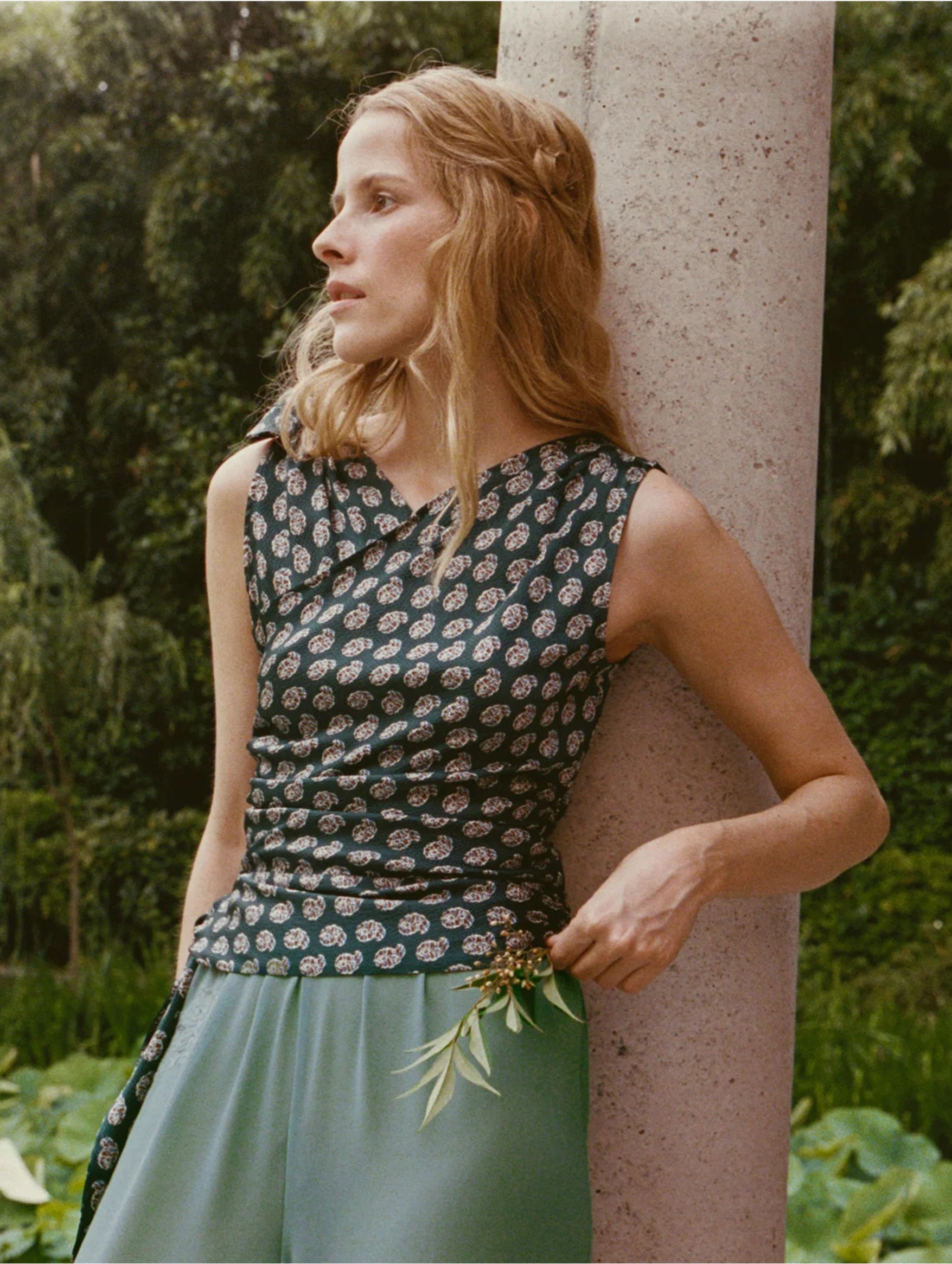 Janille Top in Chaumont Paisley