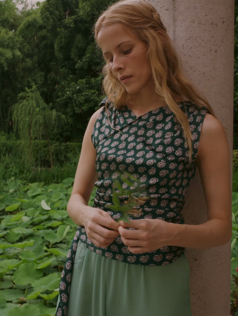 Janille Top in Chaumont Paisley