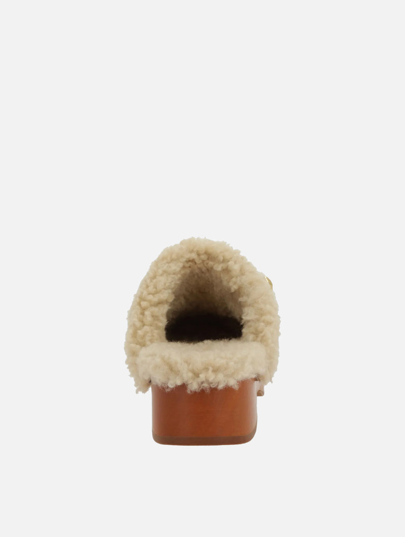 Jeannette Clogs in Burnt Wood