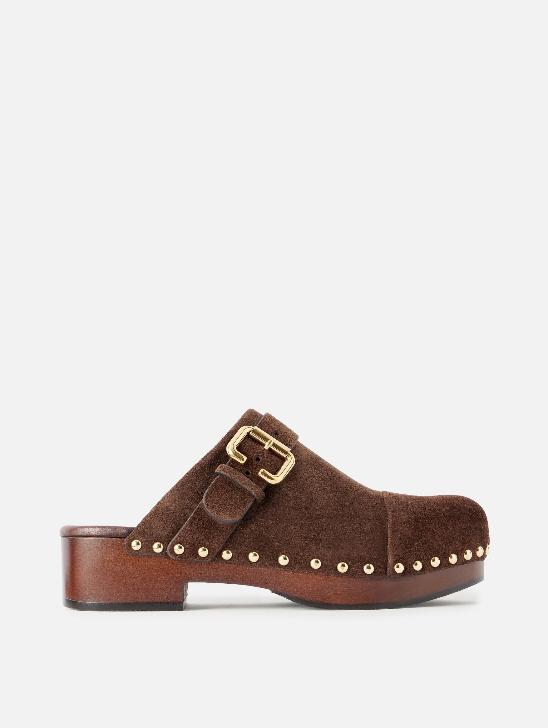 Jeanette Clogs in Chocolate Brown