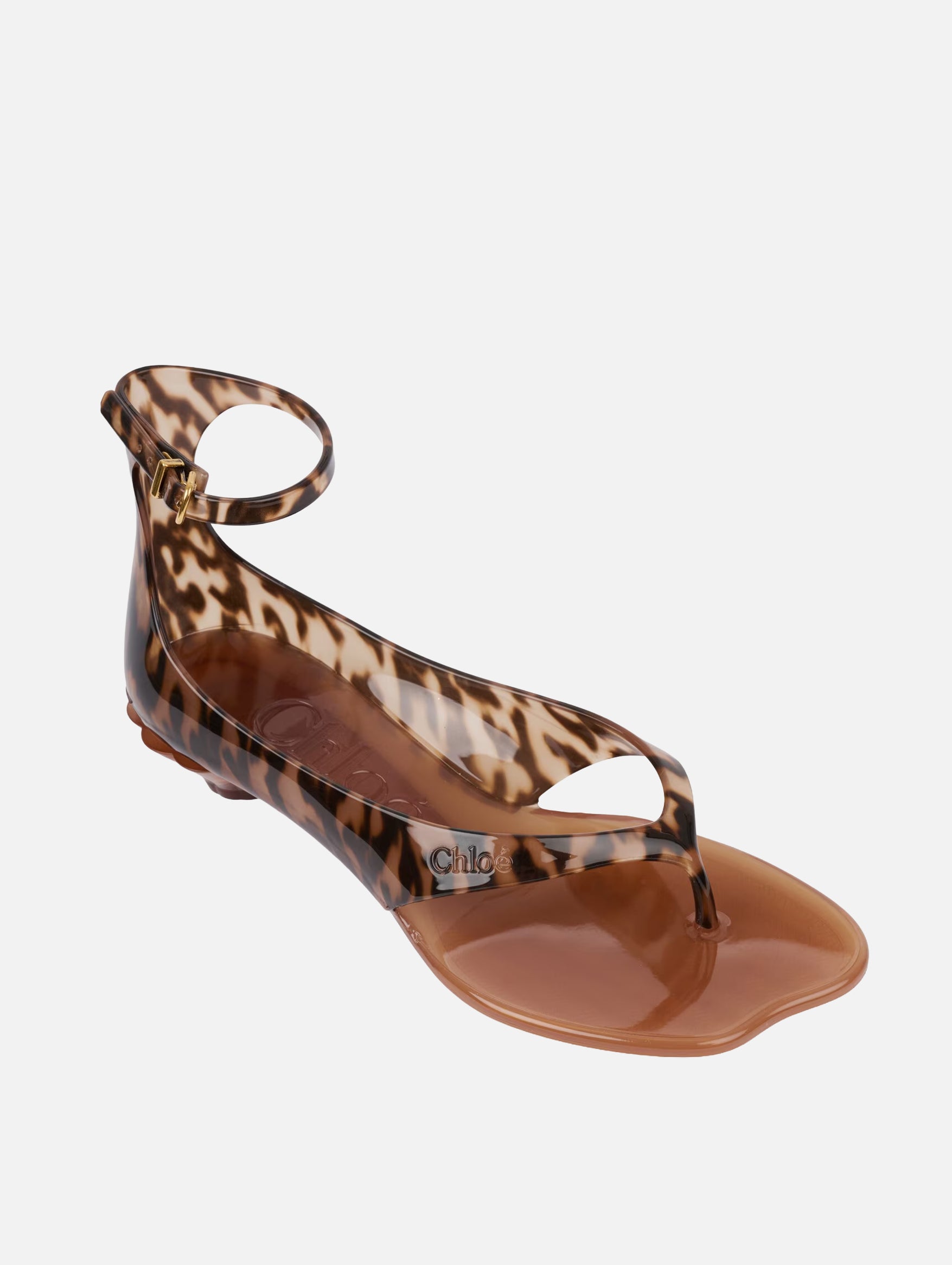 Chloé Jelly Sandal in Black Brown