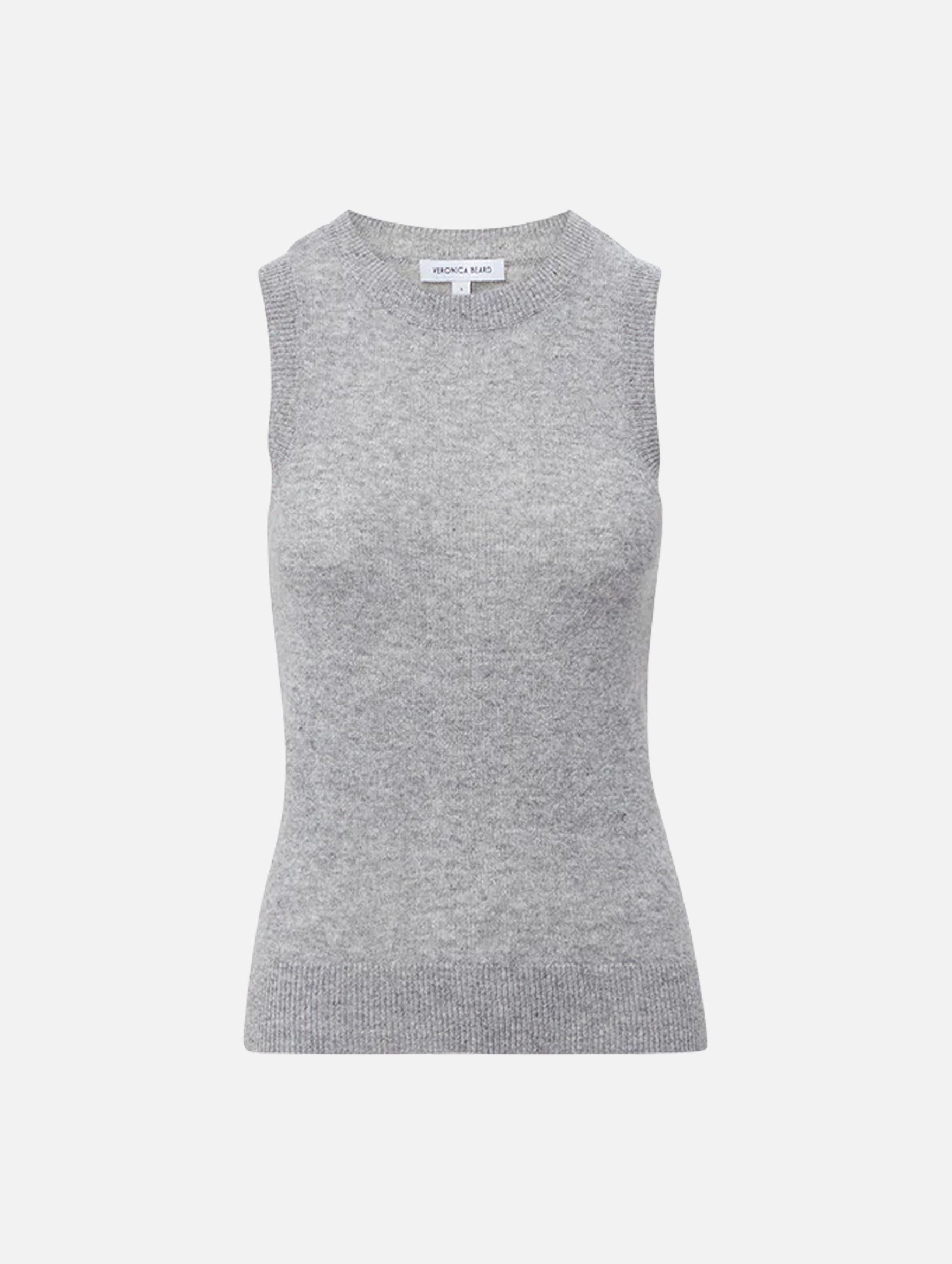 Jerrel Cashmere Tank in Heather Grey