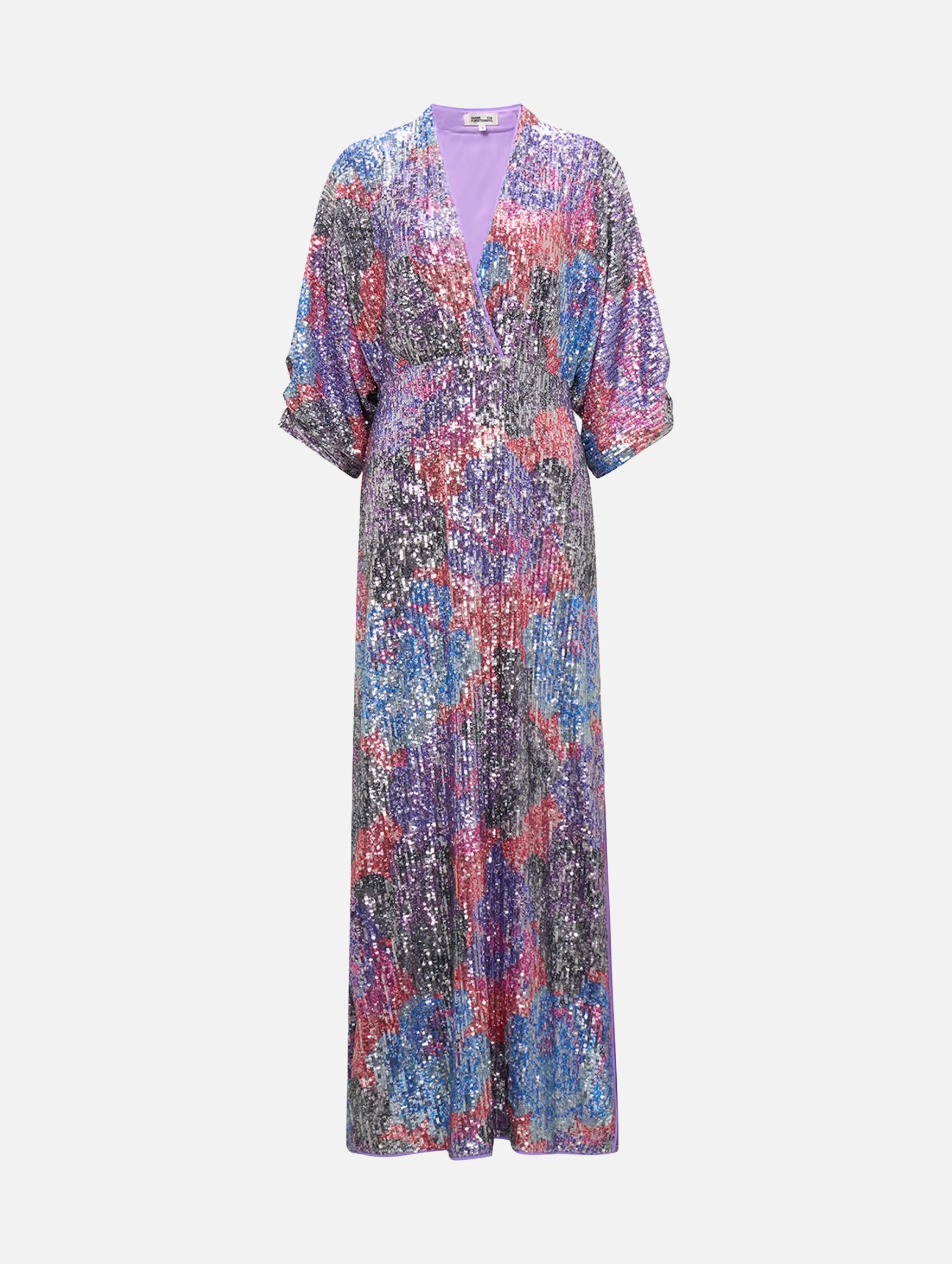 Jessel Sequin Maxi Dress in Rose Blue