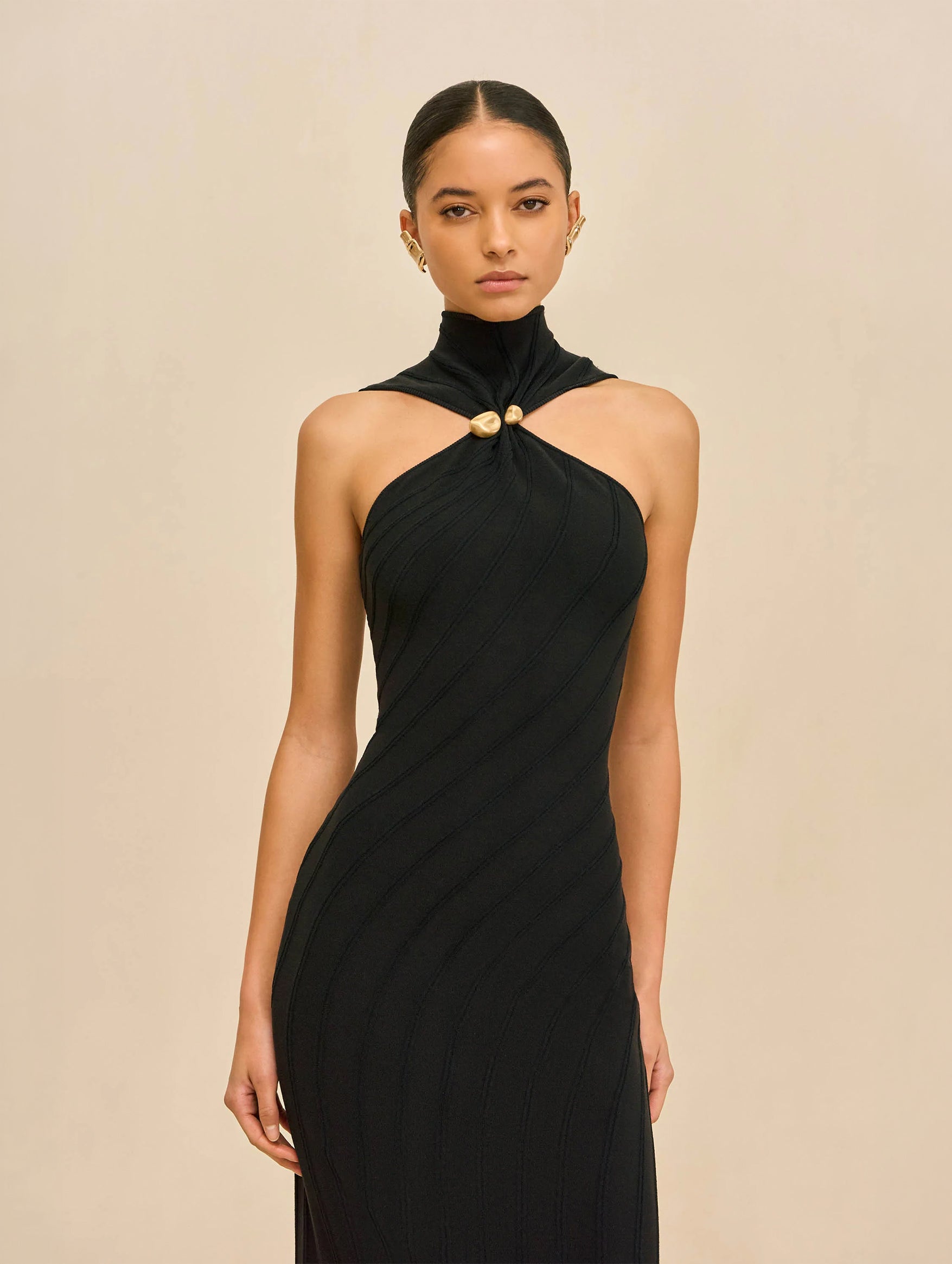 Jessica Knit Dress in Black