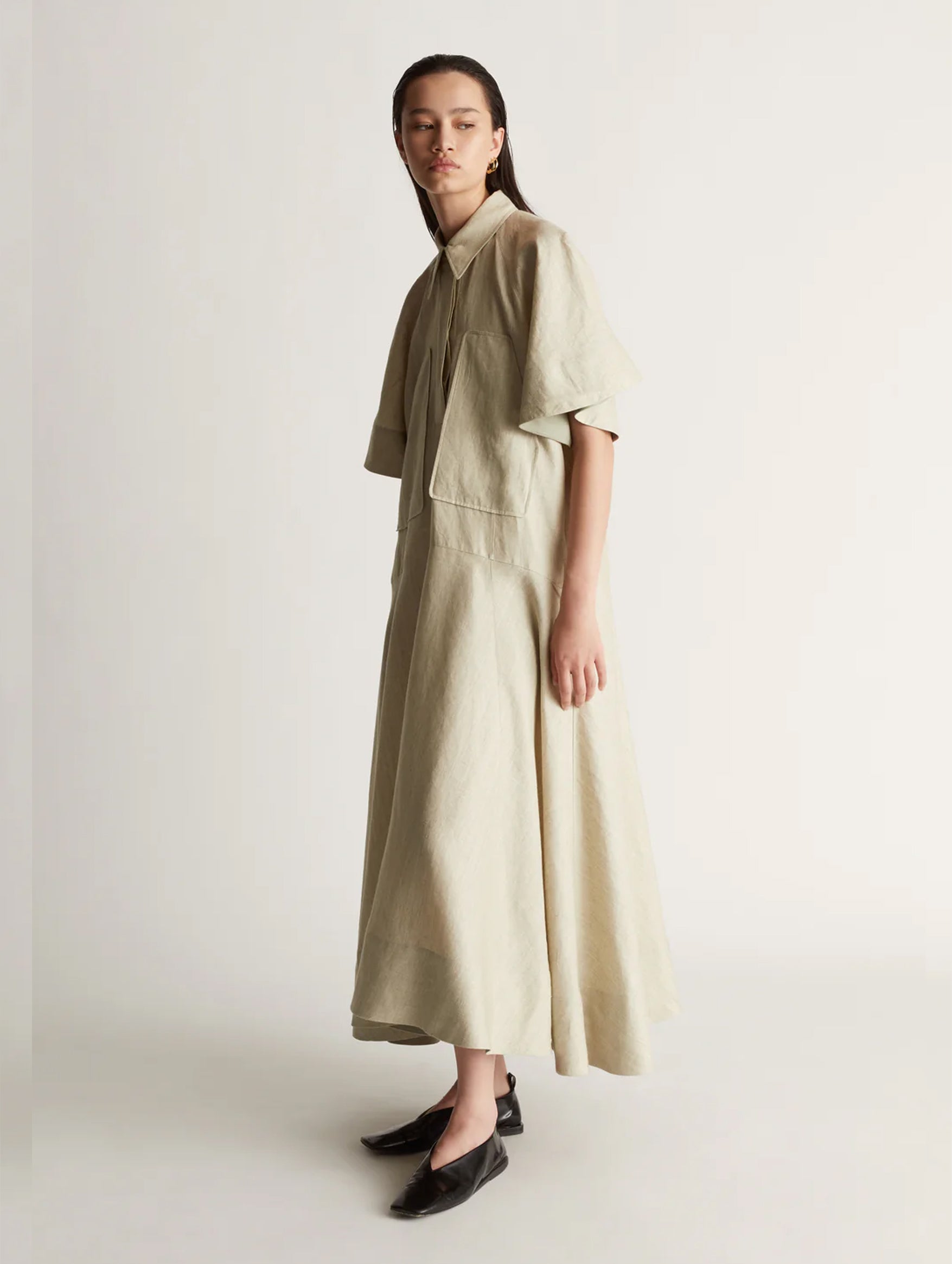 Jimson Linen Dress in Straw