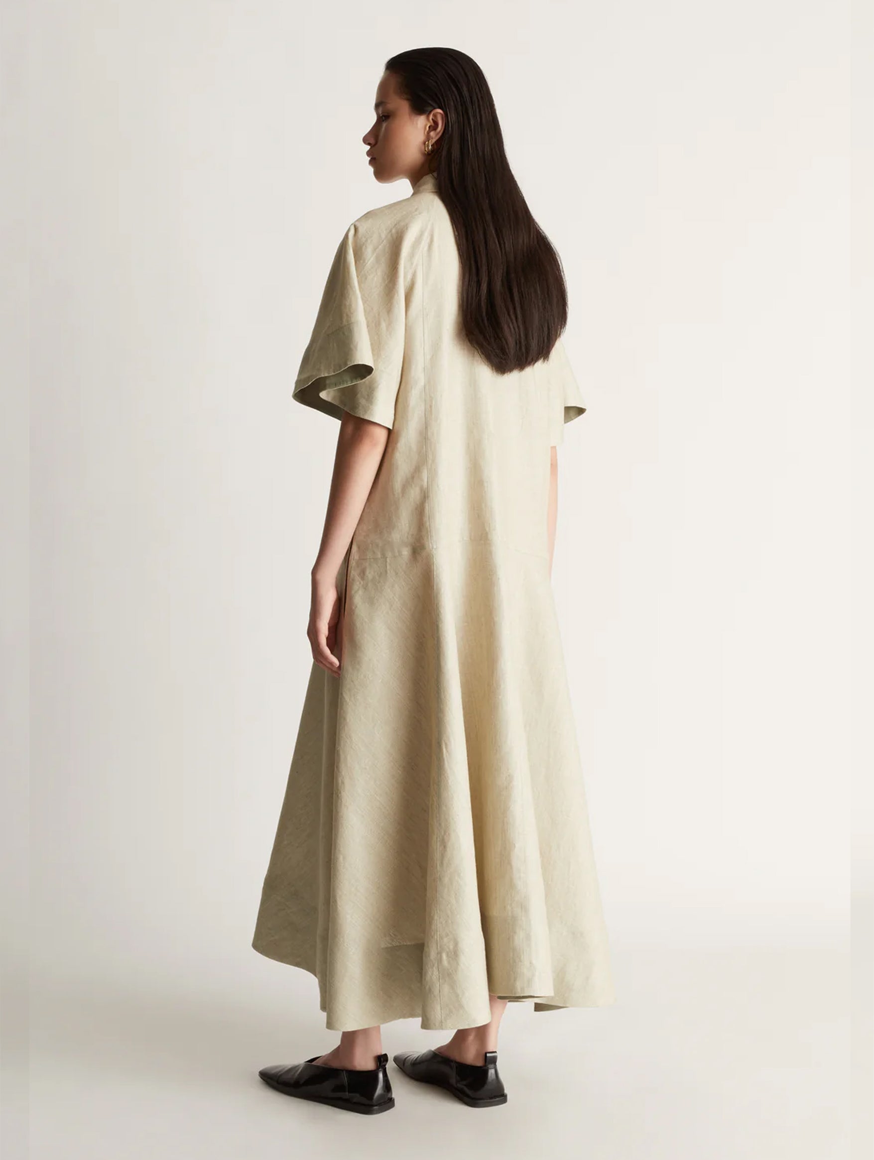 Jimson Linen Dress in Straw