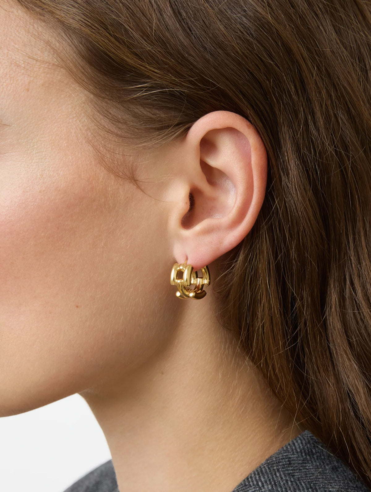 The Johanna Earrings in Gold