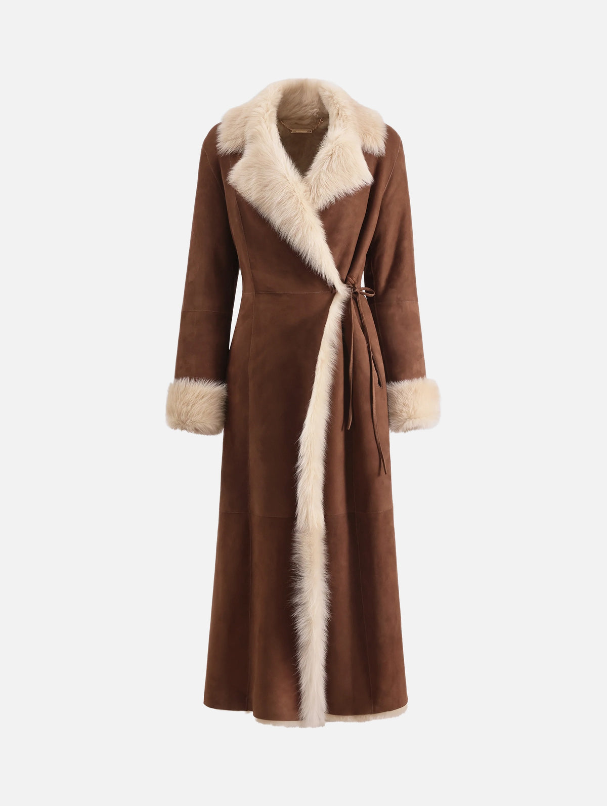 Joni Shearling Coat in Camel Butter