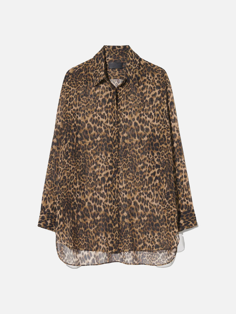 Julien Shirt in Vintage Leopard Print