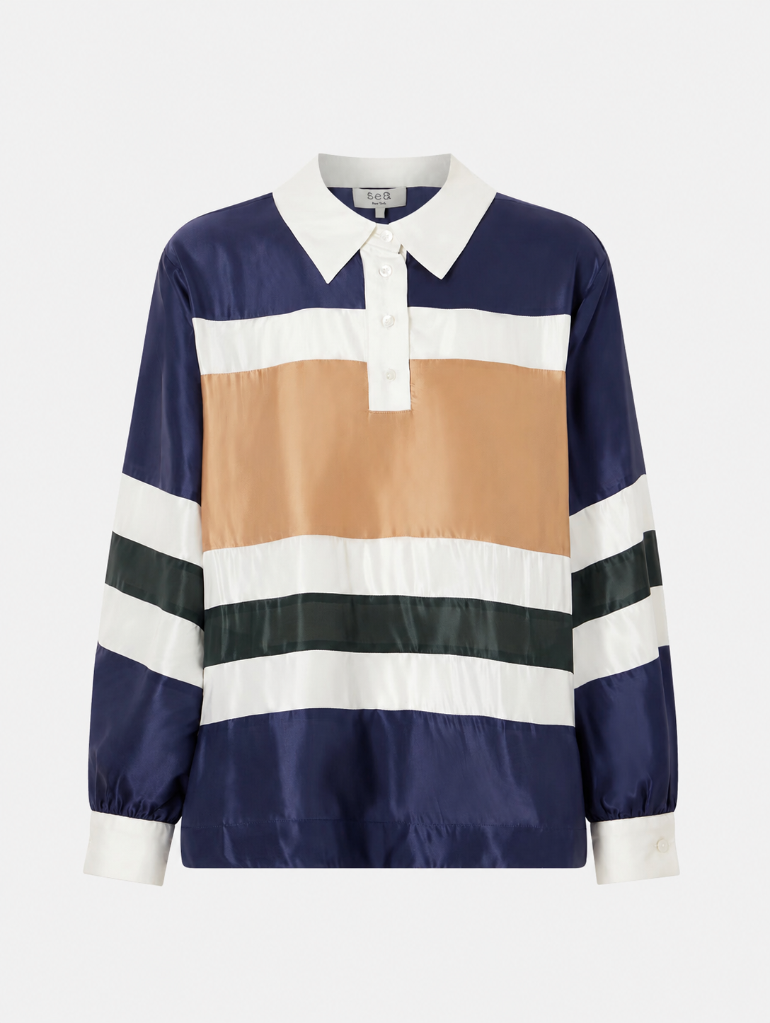 Juliet Polo in Navy Bronze Multi