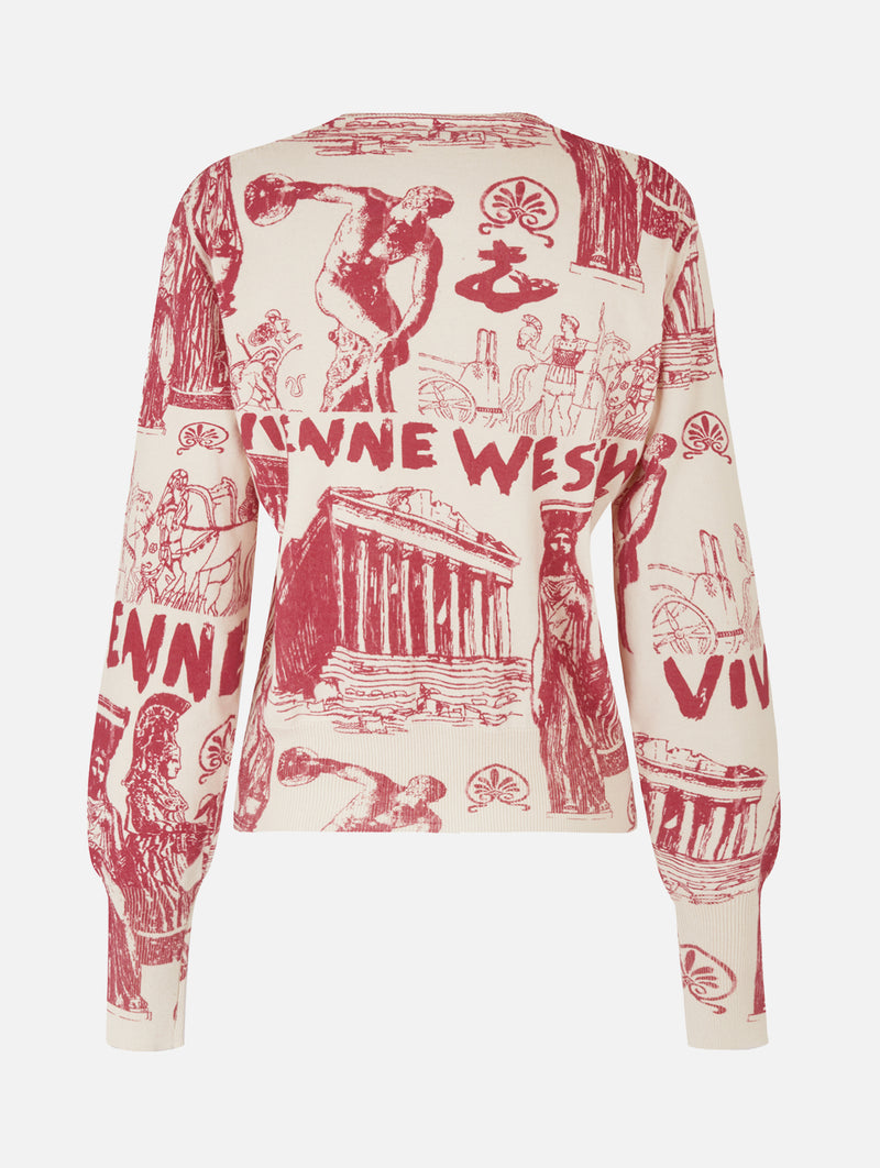 Justine Cardi in Dove Red Multi