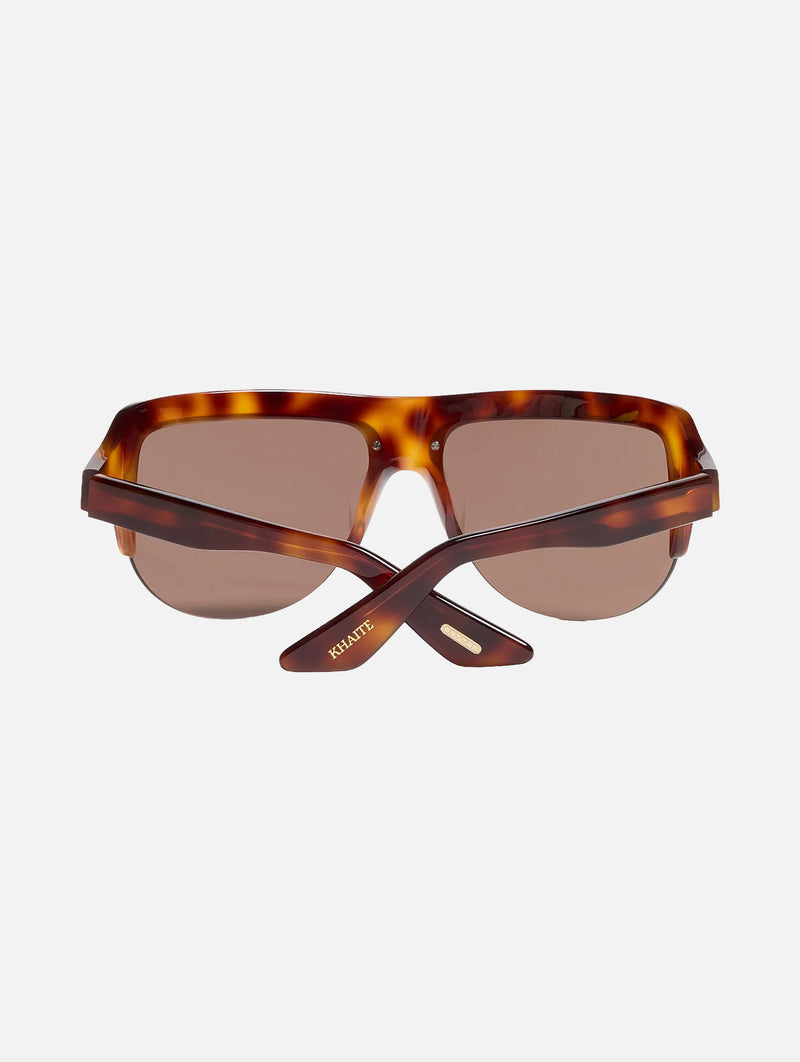 KHAITE x Oliver Peoples 1975C in Dark Mahogany and Brown