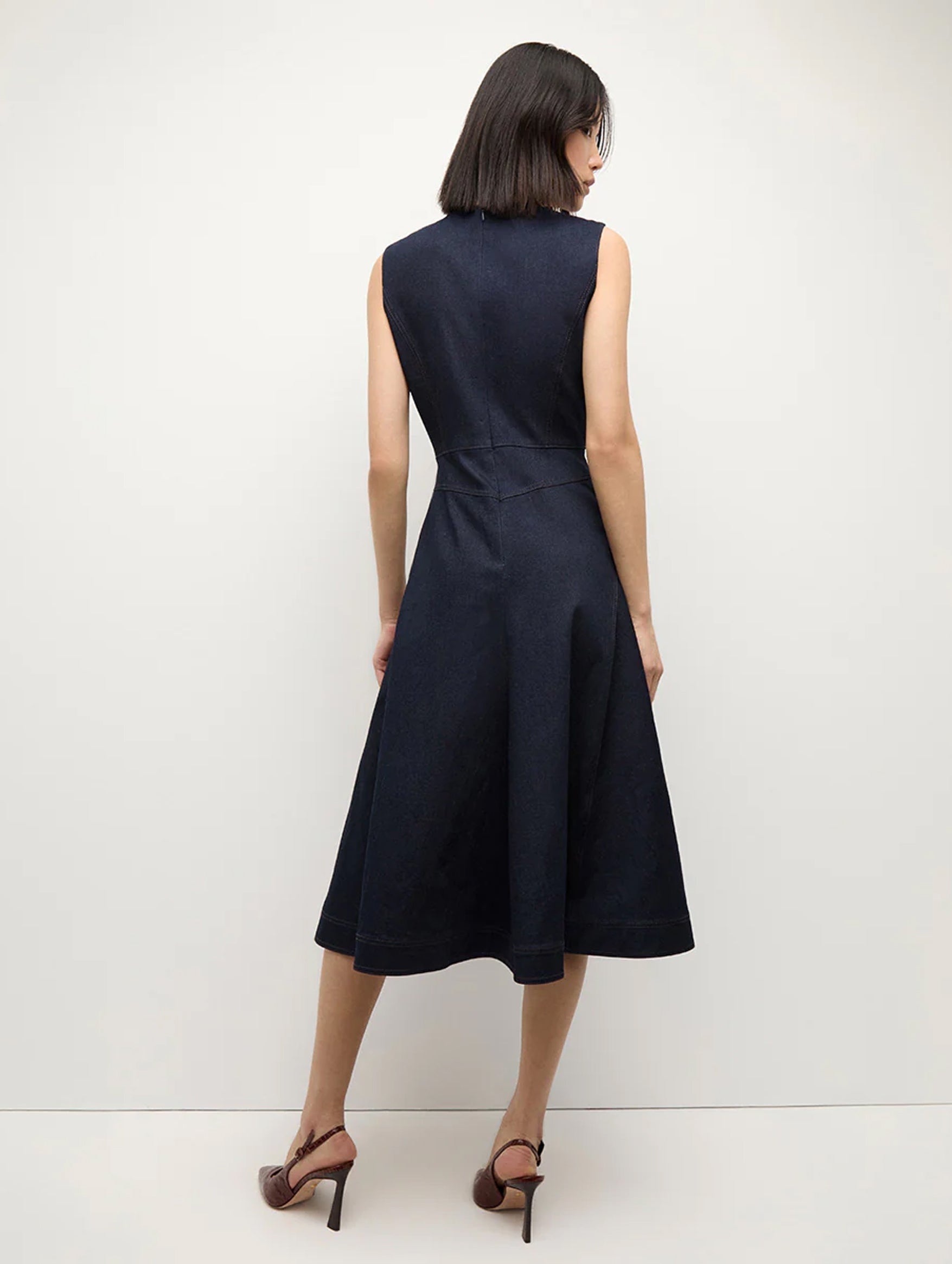 Karrigan Denim Dress in Midnight