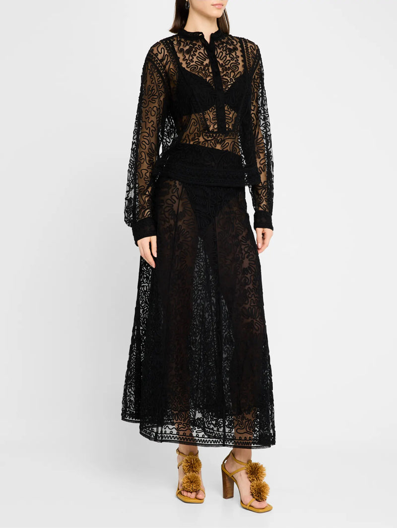 Katja Skirt in Noir