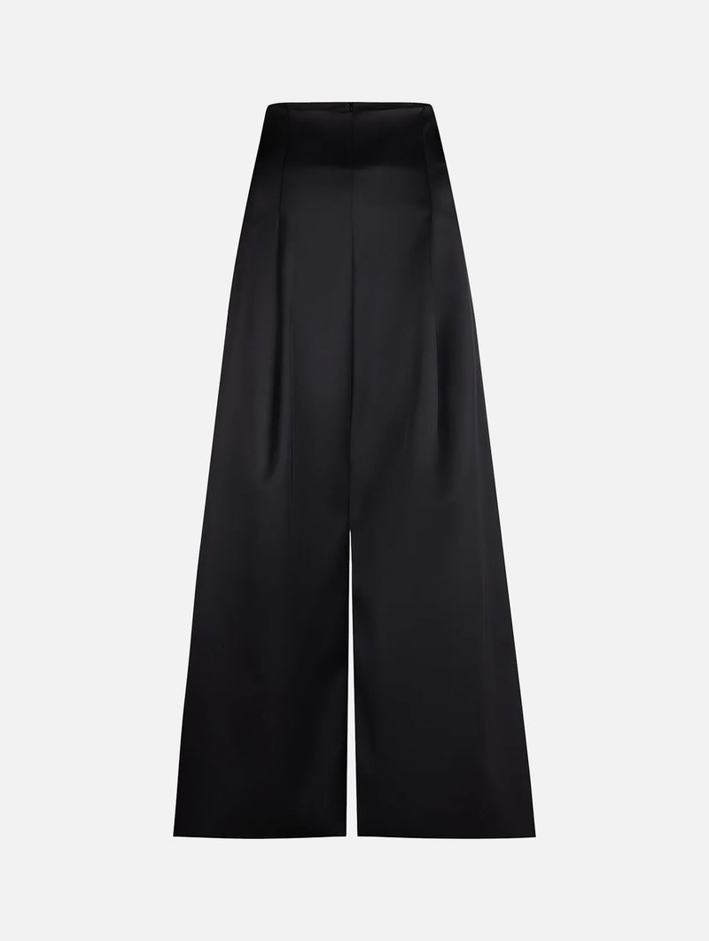 Kennedy Trouser in Black Satin